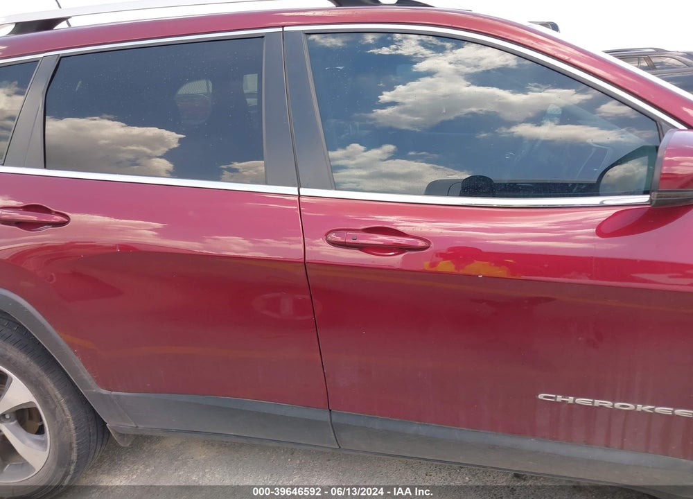2019 CHEROKEE JEEP  LIMITED FWD VIN: 1C4PJLDB1KD201698