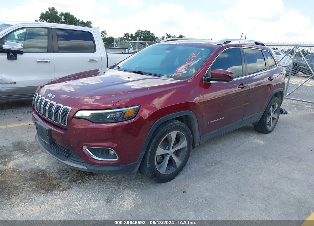 2019 CHEROKEE JEEP  LIMITED FWD VIN: 1C4PJLDB1KD201698