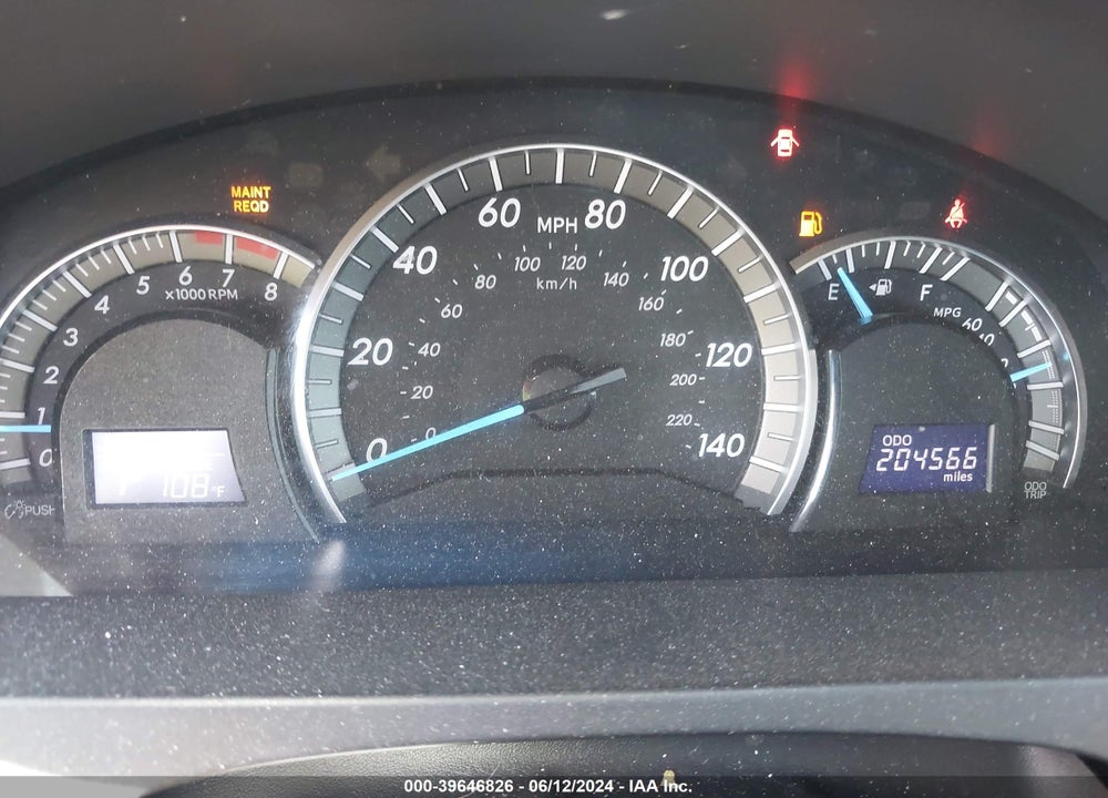 2012 TOYOTA CAMRY SE V6 VIN: 4T1BK1FK4CU019872