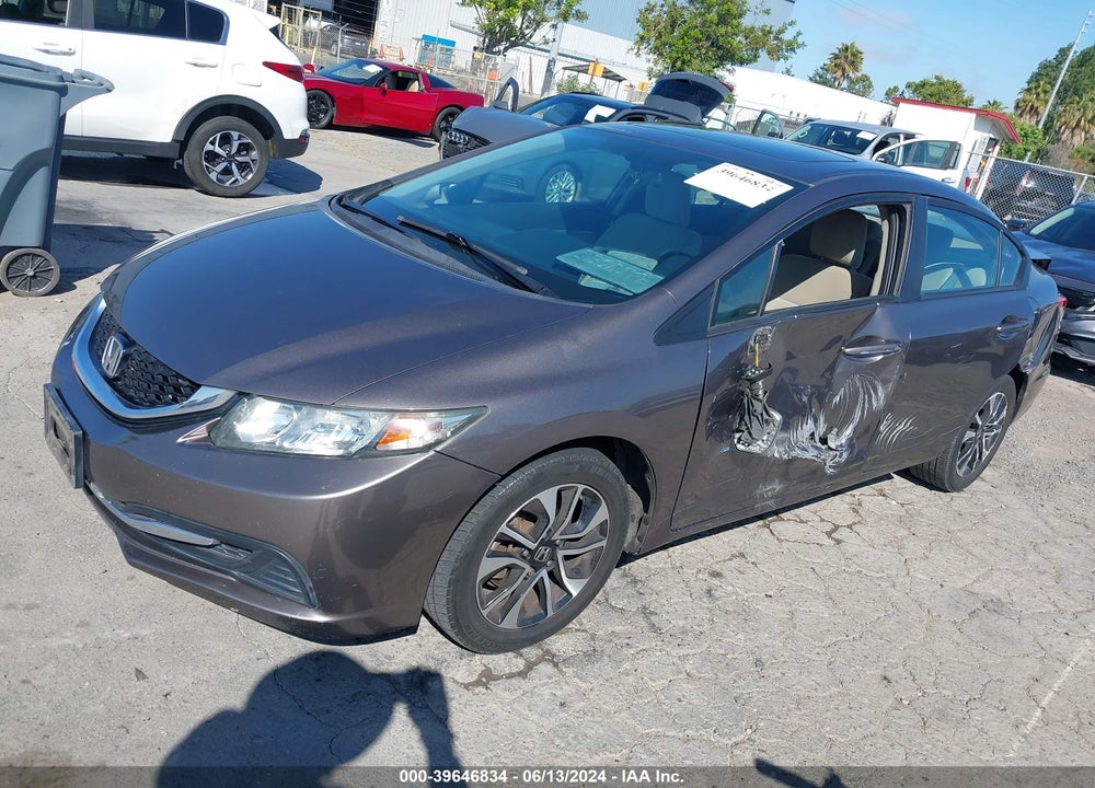 2013 HONDA CIVIC EX VIN: 19XFB2F8XDE207036