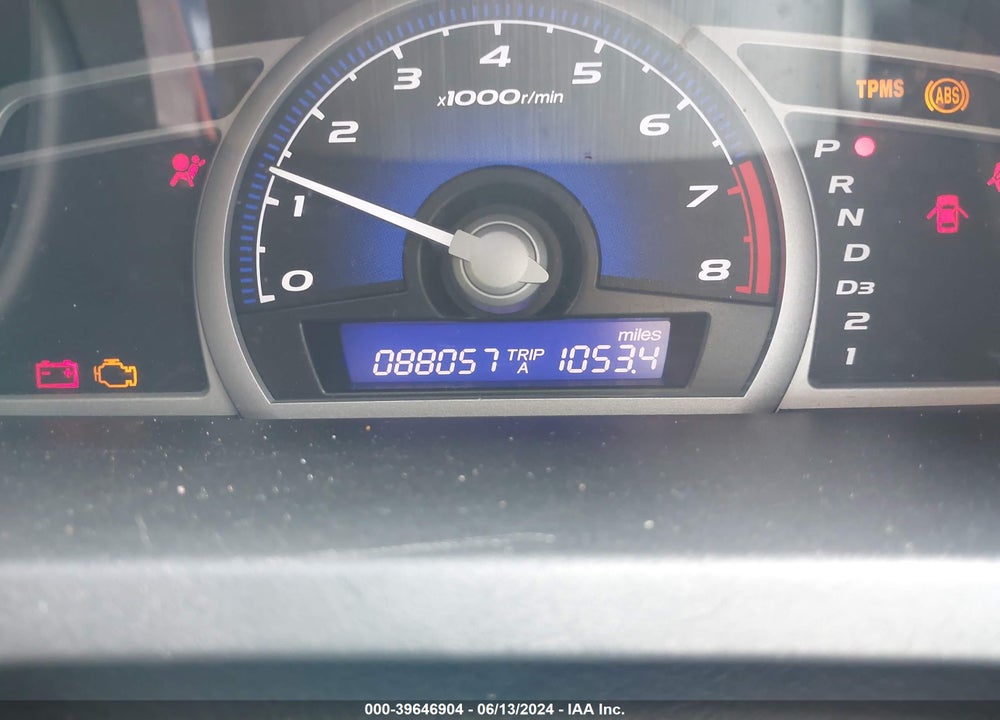 2008 HONDA CIVIC LX VIN: 2HGFG12648H563624