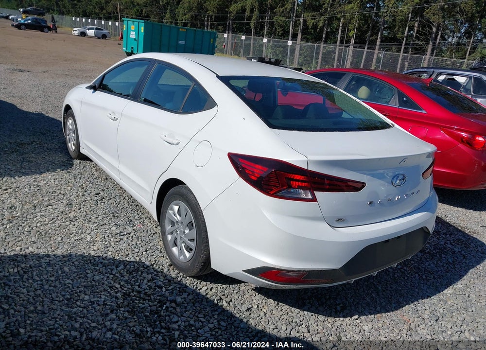 2019 HYUNDAI ELANTRA SE VIN: 5NPD74LF9KH406935