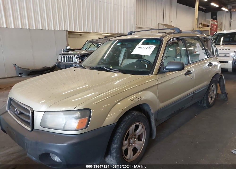2003 SUBARU FORESTER X VIN: JF1SG63603H767026