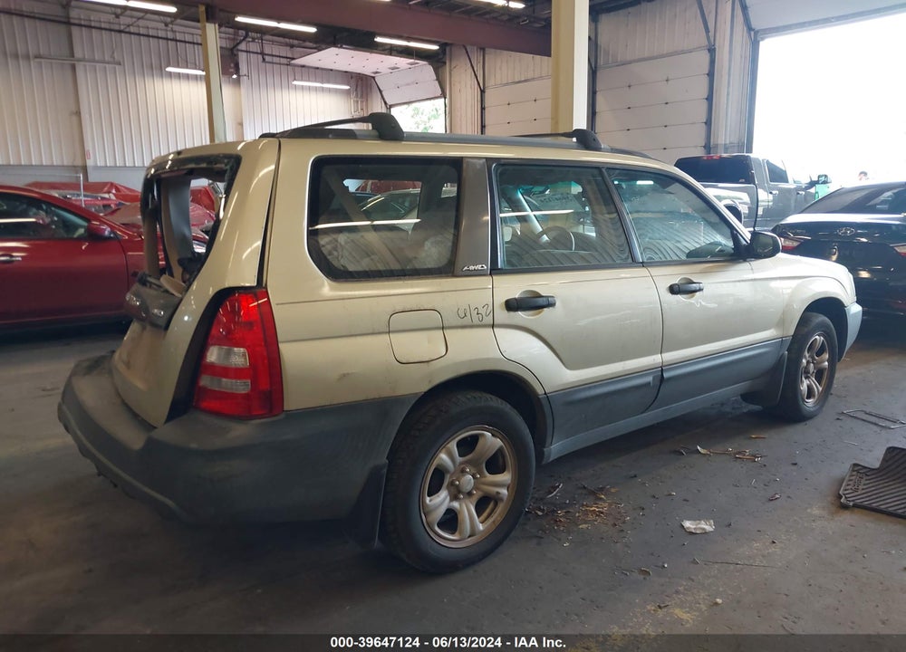 2003 SUBARU FORESTER X VIN: JF1SG63603H767026