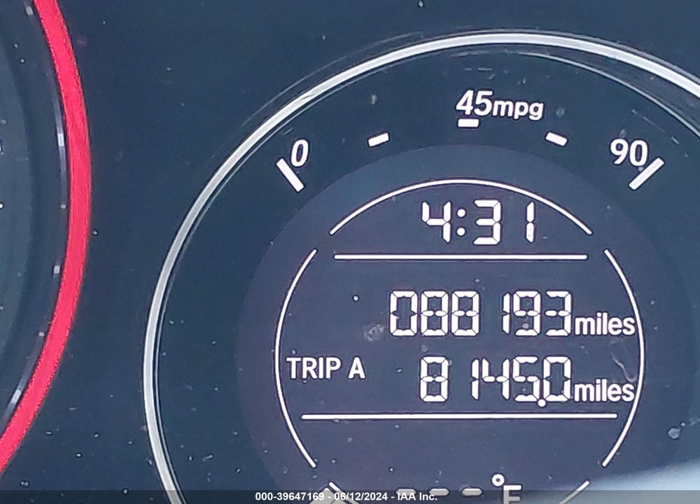 2019 HONDA HR-V SPORT VIN: 3CZRU5H17KM707130