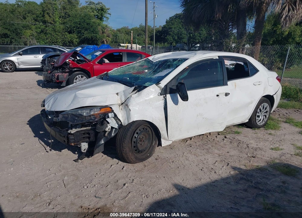 2019 TOYOTA COROLLA LE VIN: 2T1BURHE7KC197548