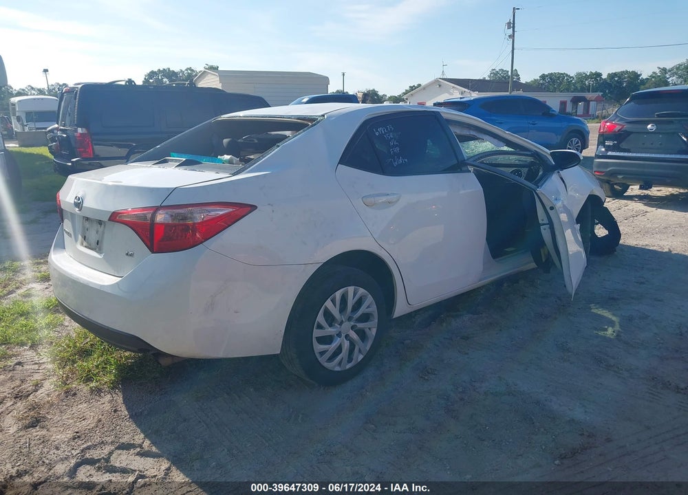2019 TOYOTA COROLLA LE VIN: 2T1BURHE7KC197548