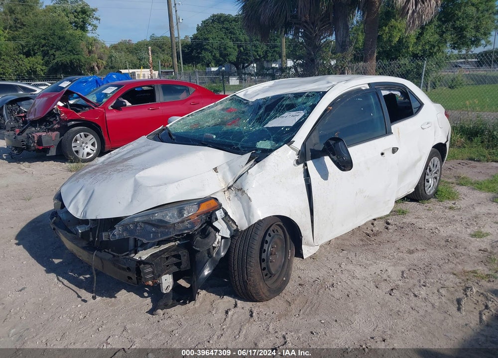 2019 TOYOTA COROLLA LE VIN: 2T1BURHE7KC197548