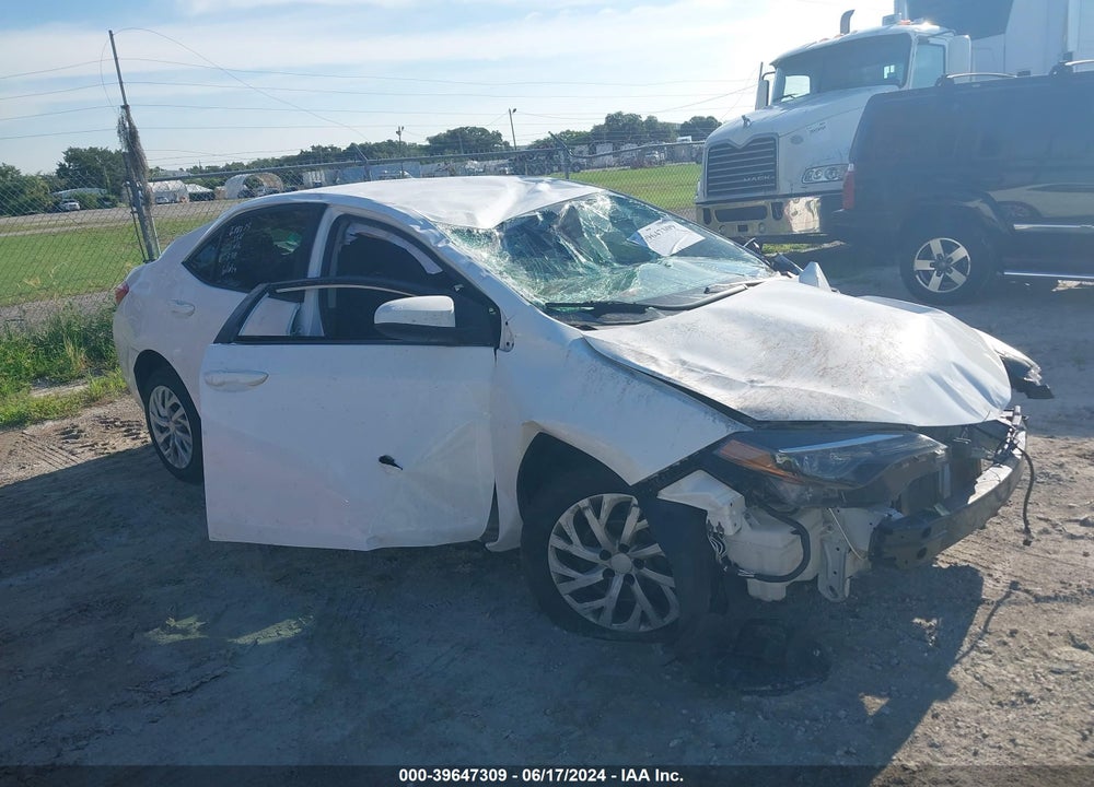 2019 TOYOTA COROLLA LE VIN: 2T1BURHE7KC197548