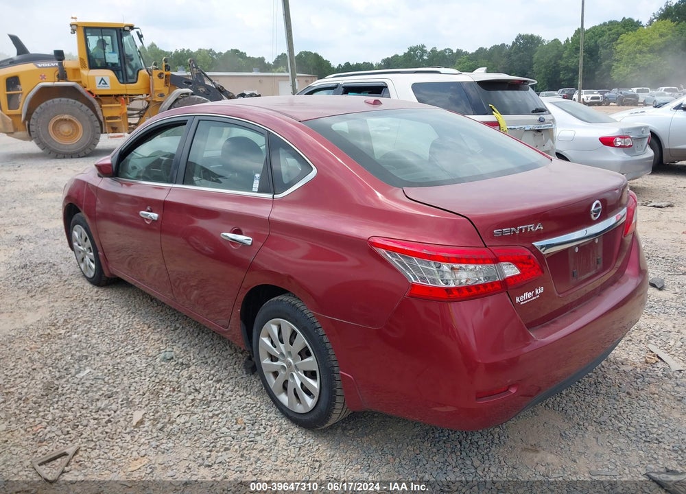2015 NISSAN SENTRA SV VIN: 3N1AB7AP8FL686256