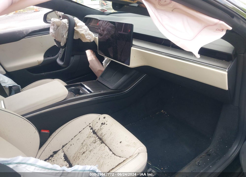 2022 TESLA MODEL S PLAID VIN: 5YJSA1E63NF490242