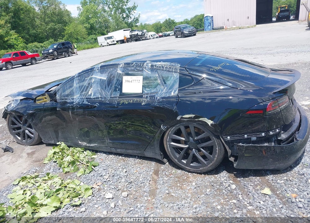 2022 TESLA MODEL S PLAID VIN: 5YJSA1E63NF490242