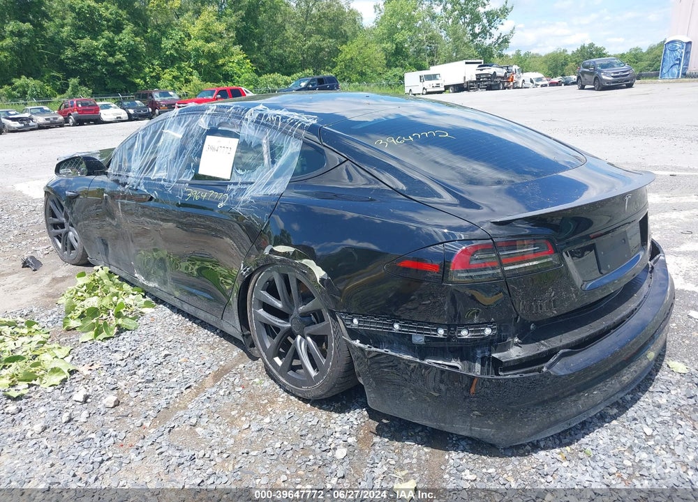 2022 TESLA MODEL S PLAID VIN: 5YJSA1E63NF490242