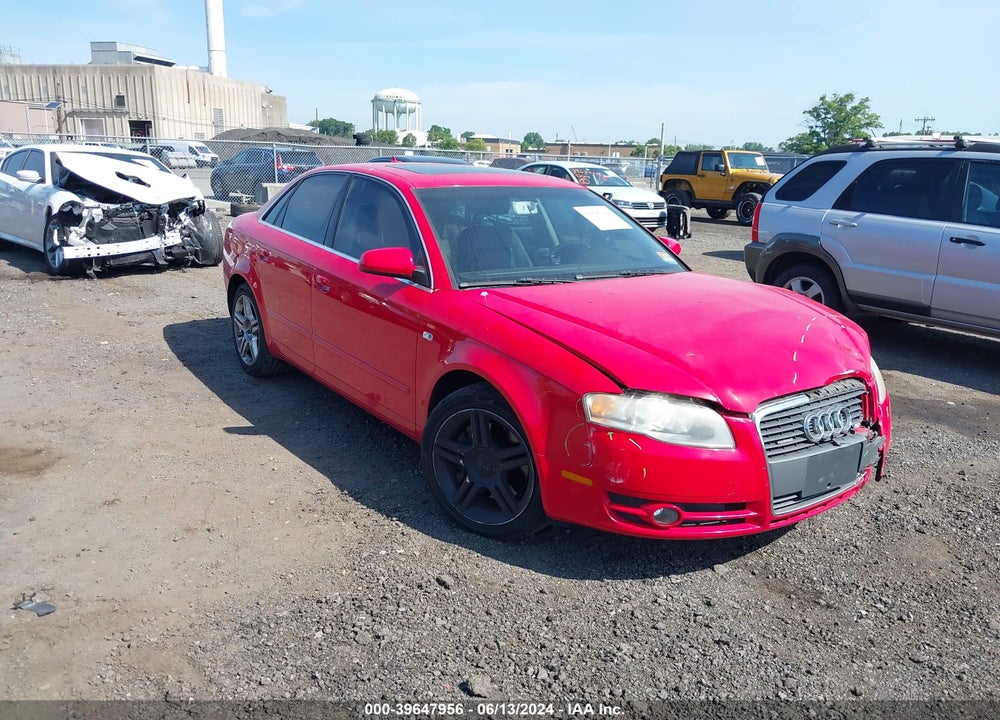 2007 AUDI A4 2.0T VIN: WAUDF78E77A171936