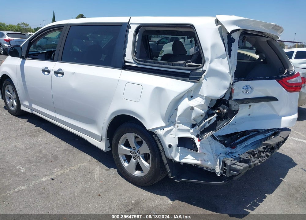 2019 TOYOTA SIENNA L 7 PASSENGER VIN: 5TDZZ3DC0KS971972