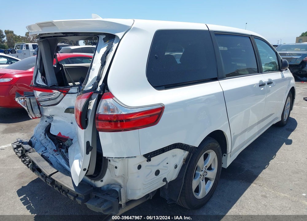 2019 TOYOTA SIENNA L 7 PASSENGER VIN: 5TDZZ3DC0KS971972