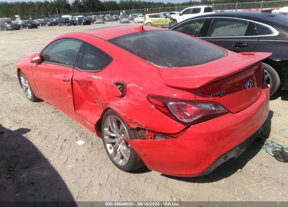 2013 HYUNDAI GENESIS 3.8 TRACK VIN: KMHHU6KJ9DU106022