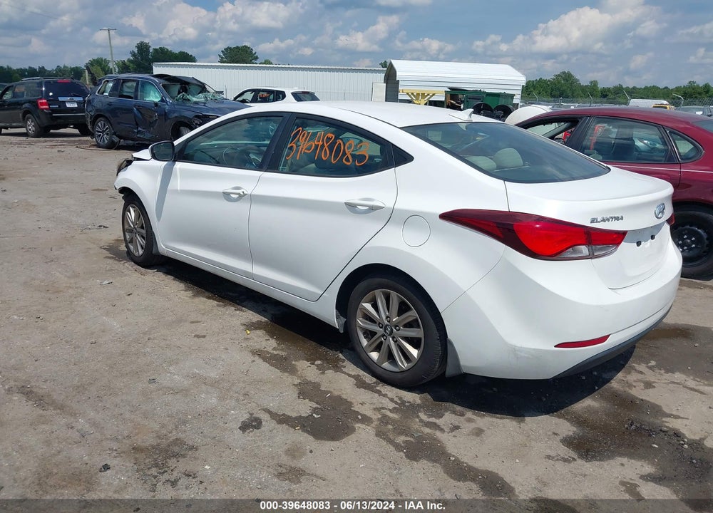 2014 HYUNDAI ELANTRA SE VIN: 5NPDH4AEXEH480442