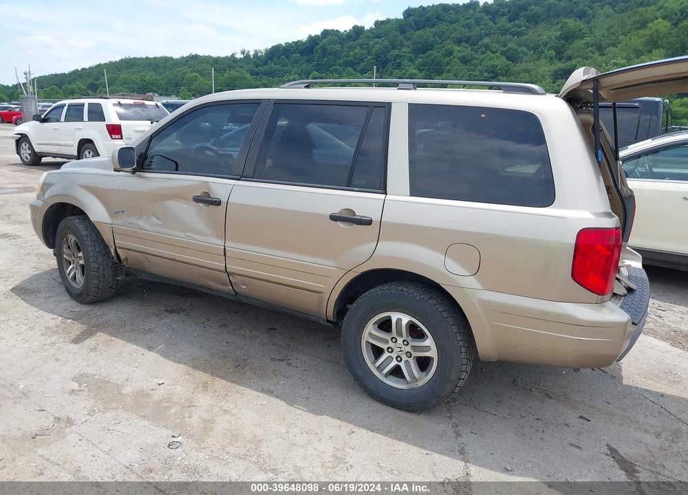 2005 HONDA PILOT EX-L VIN: 5FNYF18575B015448