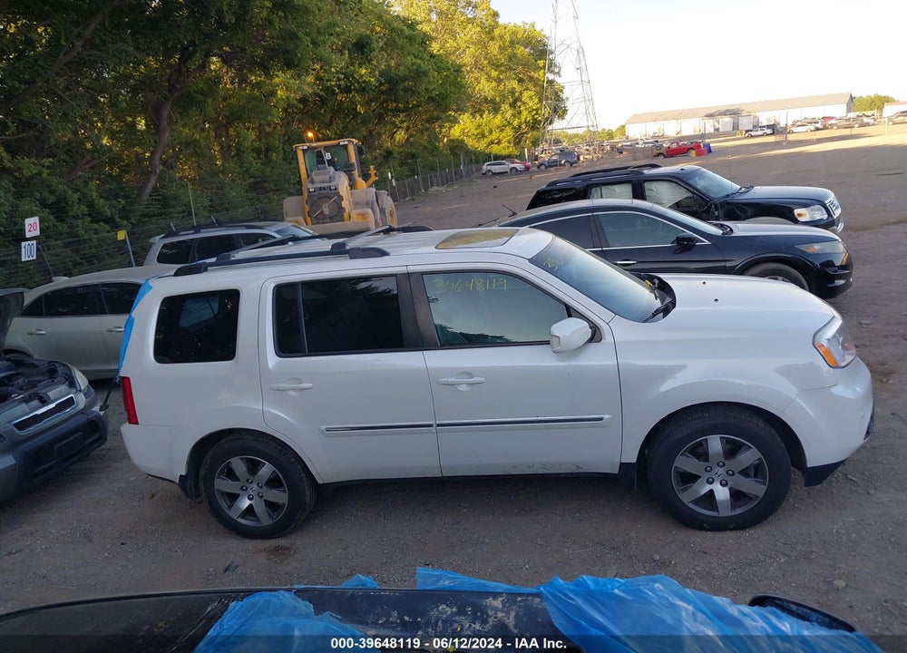 2014 HONDA PILOT TOURING VIN: 5FNYF4H9XEB003170