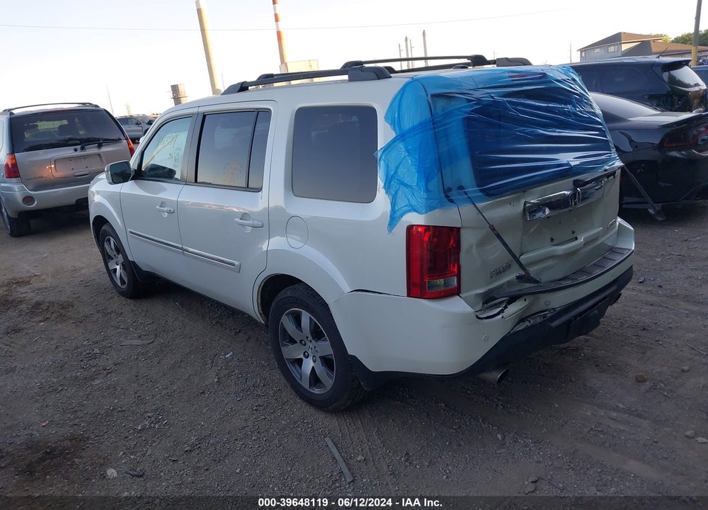 2014 HONDA PILOT TOURING VIN: 5FNYF4H9XEB003170