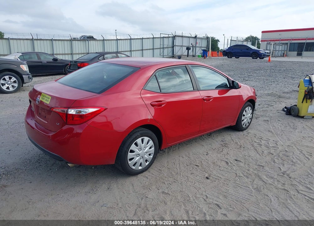 2017 TOYOTA COROLLA LE VIN: 2T1BURHE7HC888362