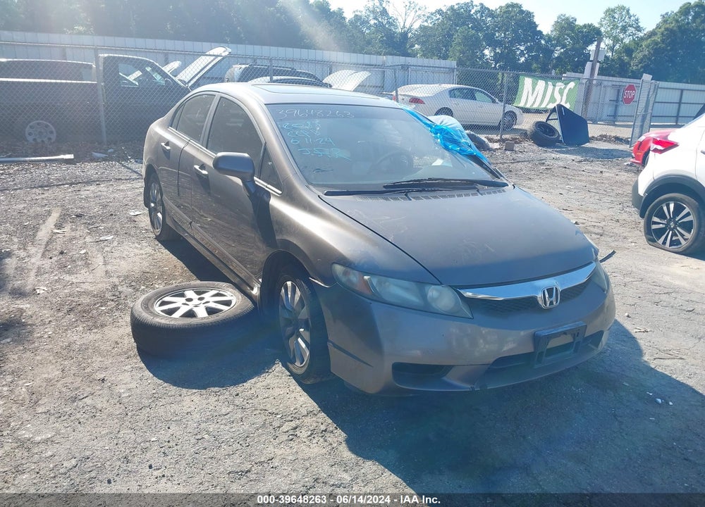 2009 HONDA CIVIC EX-L VIN: 1HGFA16969L002089