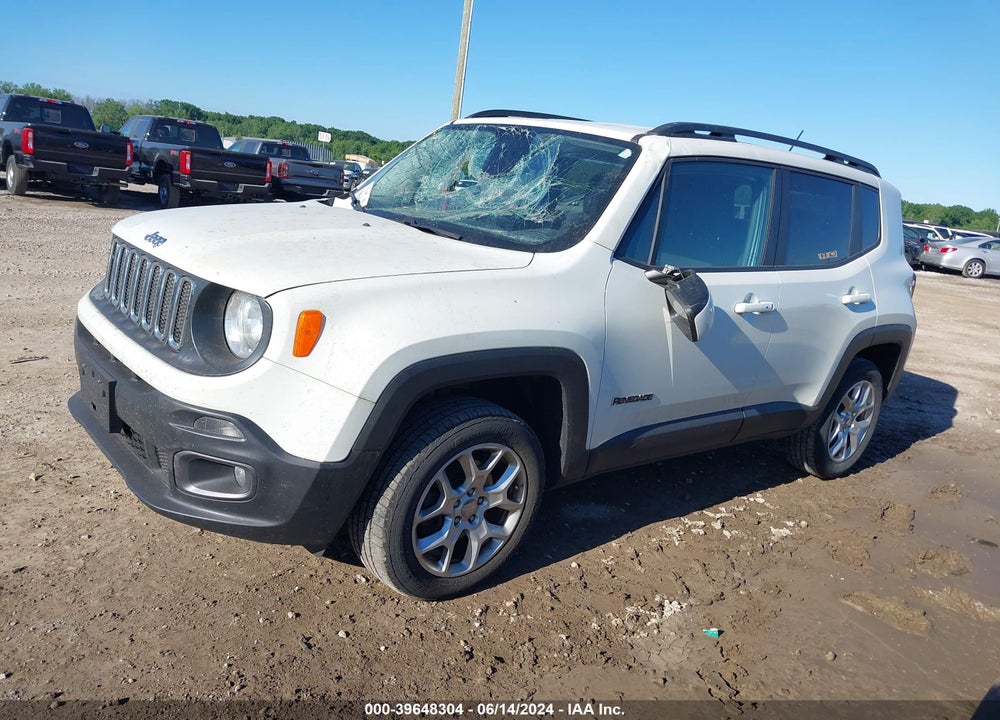 2017 JEEP RENEGADE LATITUDE 4X4 VIN: ZACCJBBB8HPE63580