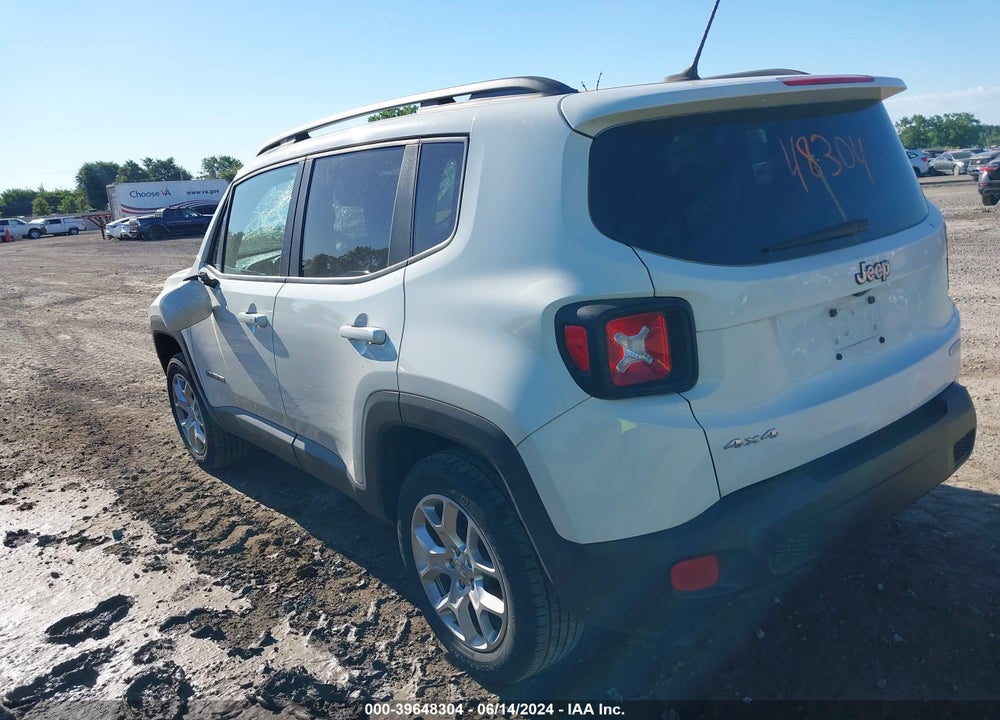 2017 JEEP RENEGADE LATITUDE 4X4 VIN: ZACCJBBB8HPE63580