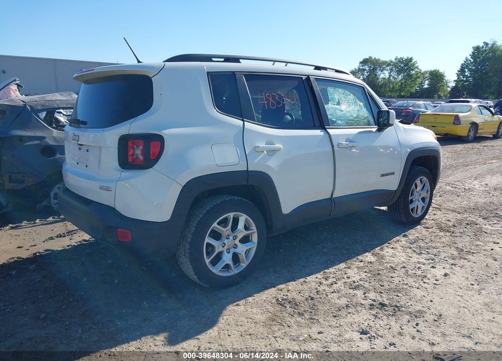 2017 JEEP RENEGADE LATITUDE 4X4 VIN: ZACCJBBB8HPE63580