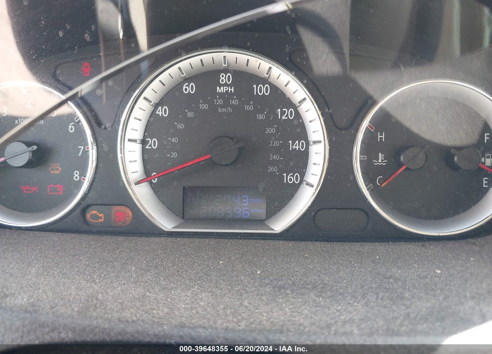 2009 HYUNDAI SONATA GLS VIN: 5NPET46C89H456737