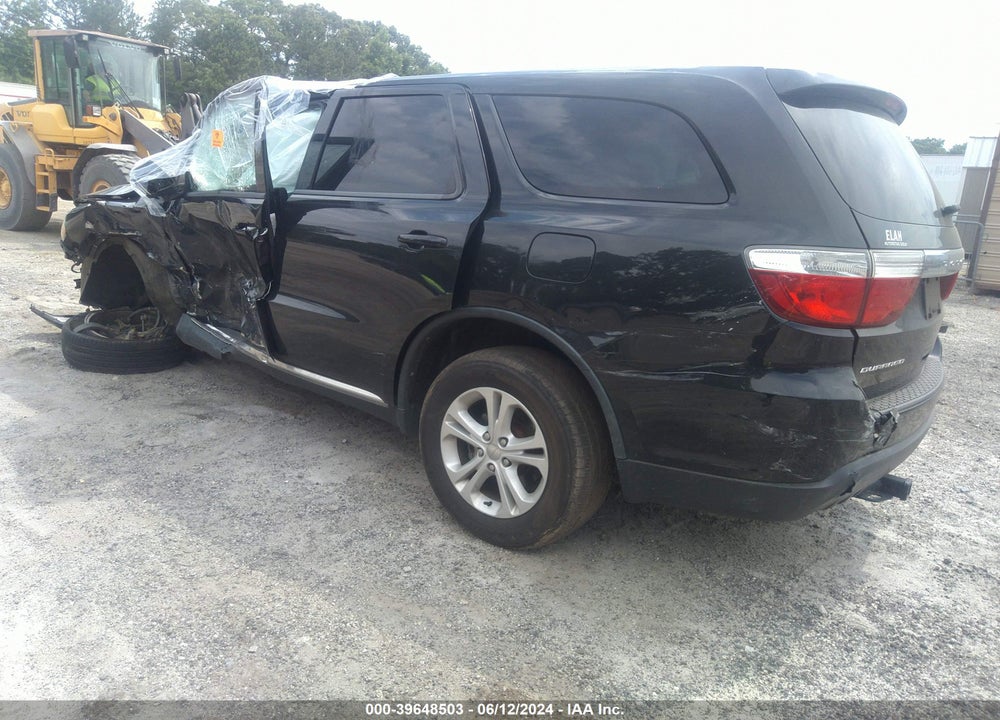 2012 DODGE DURANGO SXT VIN: 1C4RDHAG9CC257456