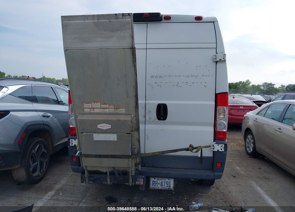 2017 RAM PROMASTER 2500 HIGH ROOF 159 WB VIN: 3C6TRVDG1HE550745