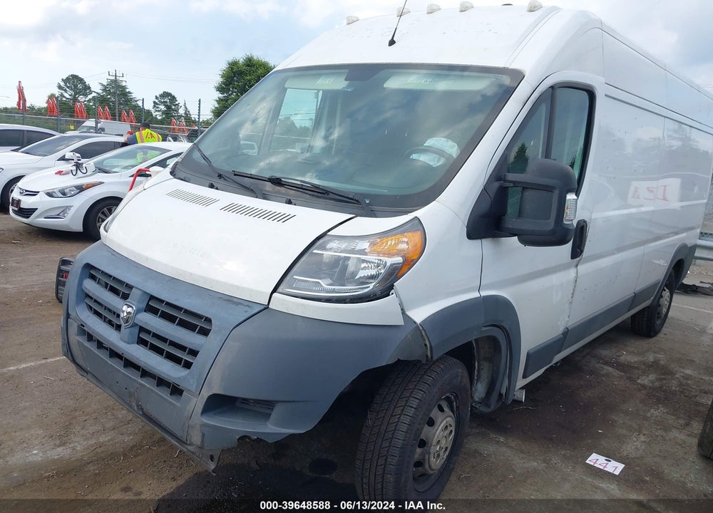 2017 RAM PROMASTER 2500 HIGH ROOF 159 WB VIN: 3C6TRVDG1HE550745