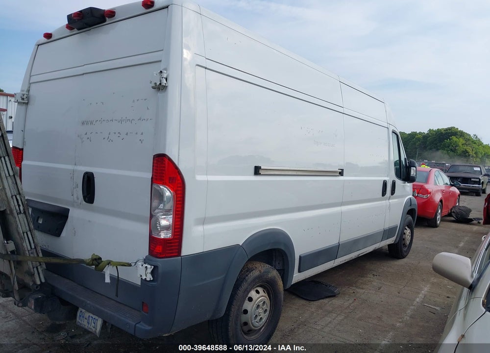 2017 RAM PROMASTER 2500 HIGH ROOF 159 WB VIN: 3C6TRVDG1HE550745