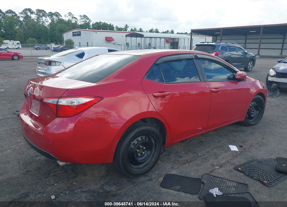 2015 TOYOTA COROLLA LE VIN: 2T1BURHE8FC376901
