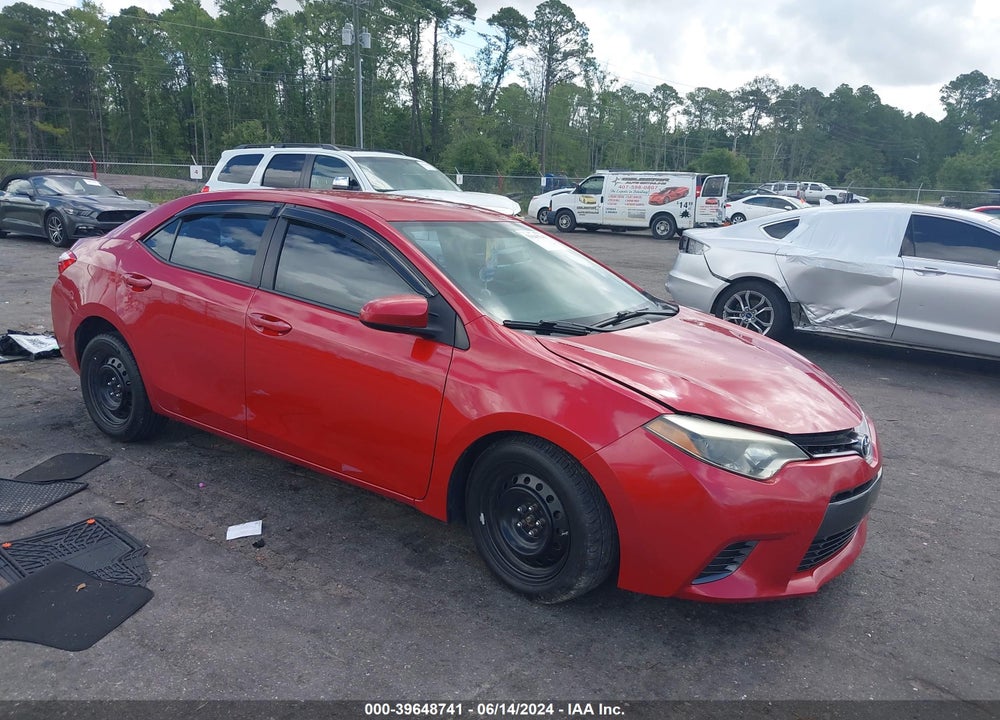 2015 TOYOTA COROLLA LE VIN: 2T1BURHE8FC376901