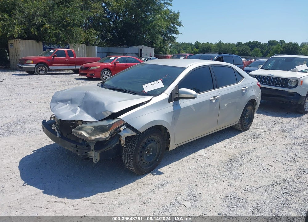 2016 TOYOTA COROLLA LE VIN: 2T1BURHE1GC510178