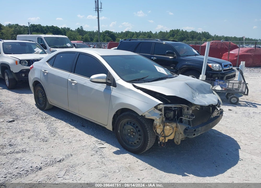 2016 TOYOTA COROLLA LE VIN: 2T1BURHE1GC510178