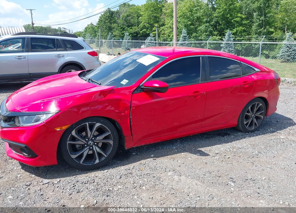 2020 HONDA CIVIC VIN: 2HGFC2F8XLH522386