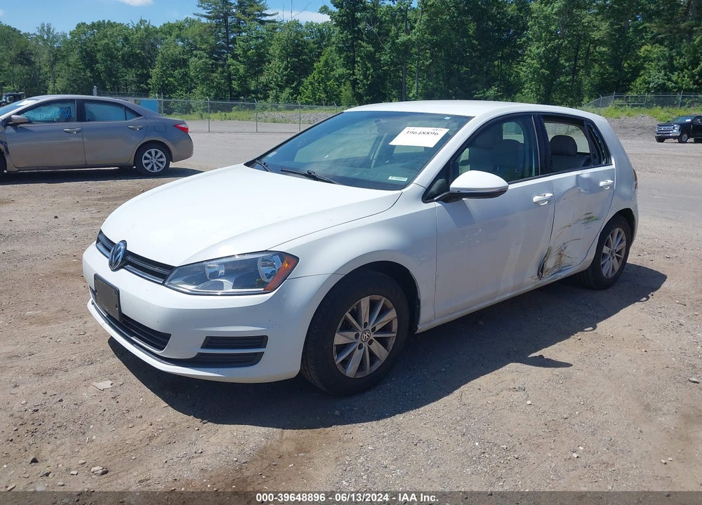 2015 VOLKSWAGEN GOLF TSI S 4-DOOR VIN: 3VW217AU0FM089765