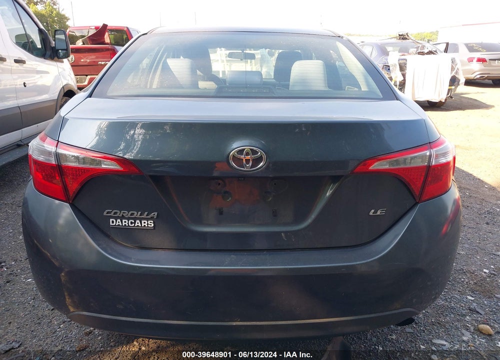 2015 TOYOTA COROLLA LE VIN: 2T1BURHE6FC425433