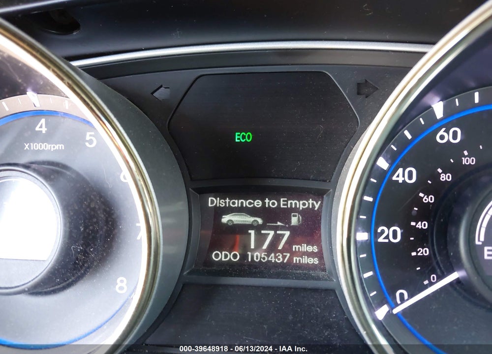2013 HYUNDAI SONATA GLS VIN: 5NPEB4AC3DH609494