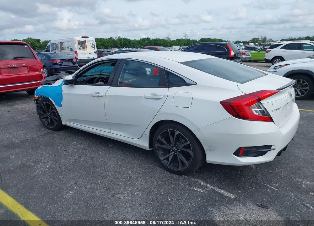 2020 HONDA CIVIC SPORT VIN: 2HGFC2F86LH555787