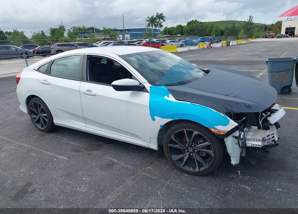 2020 HONDA CIVIC SPORT VIN: 2HGFC2F86LH555787