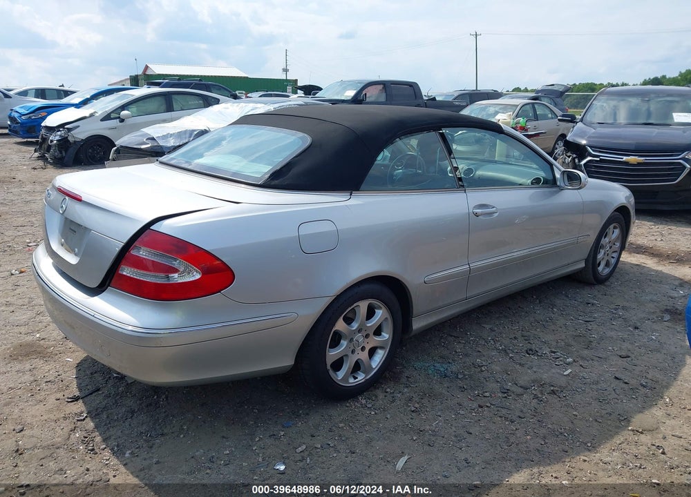 2004 MERCEDES-BENZ CLK 320 VIN: WDBTK65G84T021522