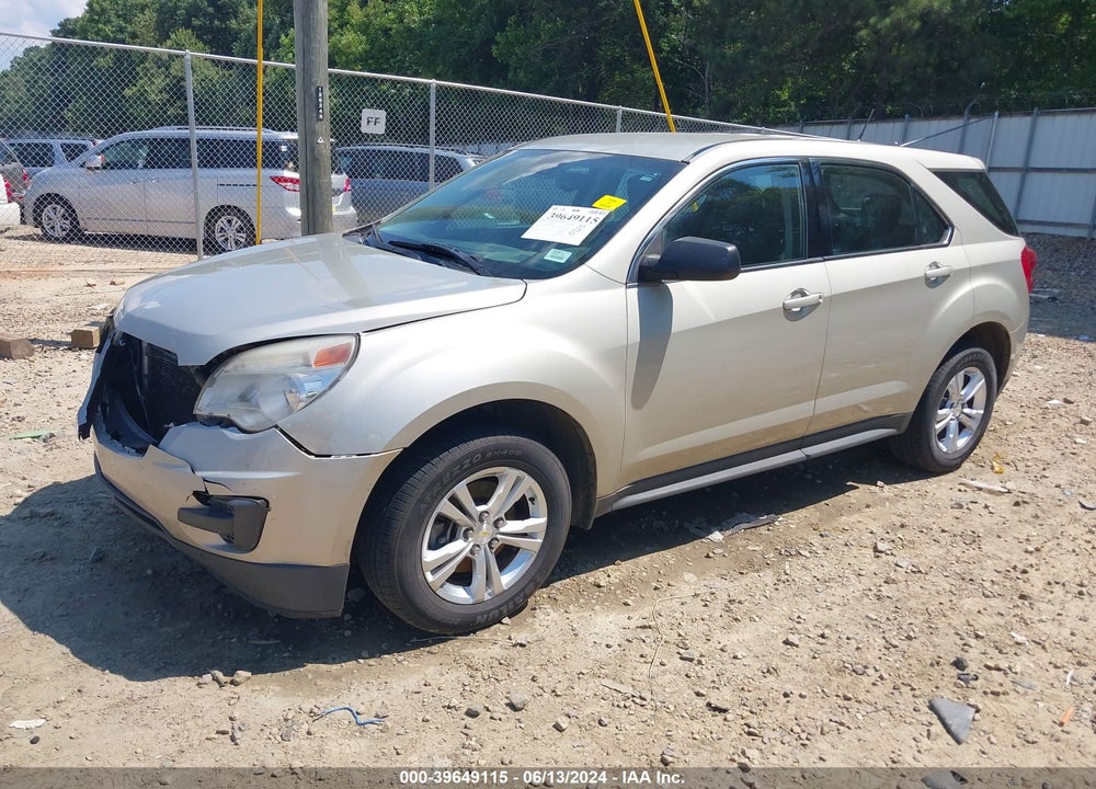 2013 CHEVROLET EQUINOX LS VIN: 2GNALBEK1D6416421