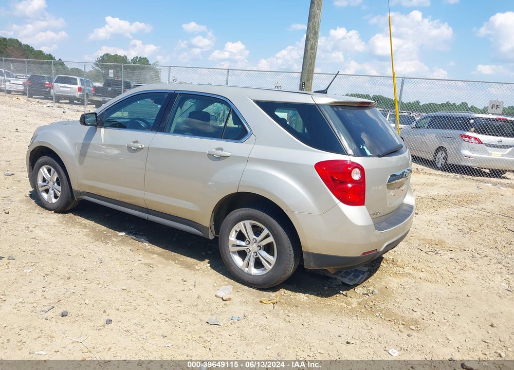 2013 CHEVROLET EQUINOX LS VIN: 2GNALBEK1D6416421
