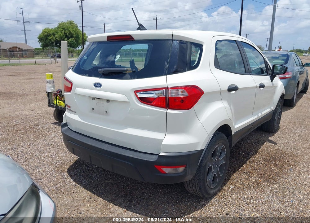 2021 FORD ECOSPORT S VIN: MAJ3S2FE9MC397689