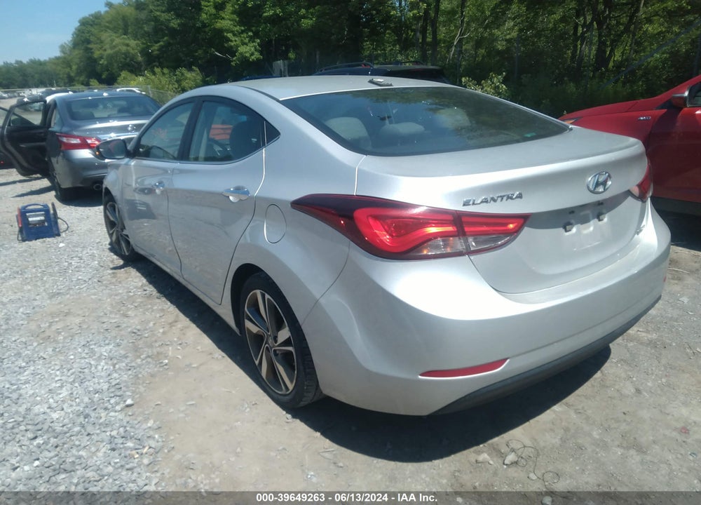 2016 HYUNDAI ELANTRA LIMITED VIN: 5NPDH4AE5GH676940